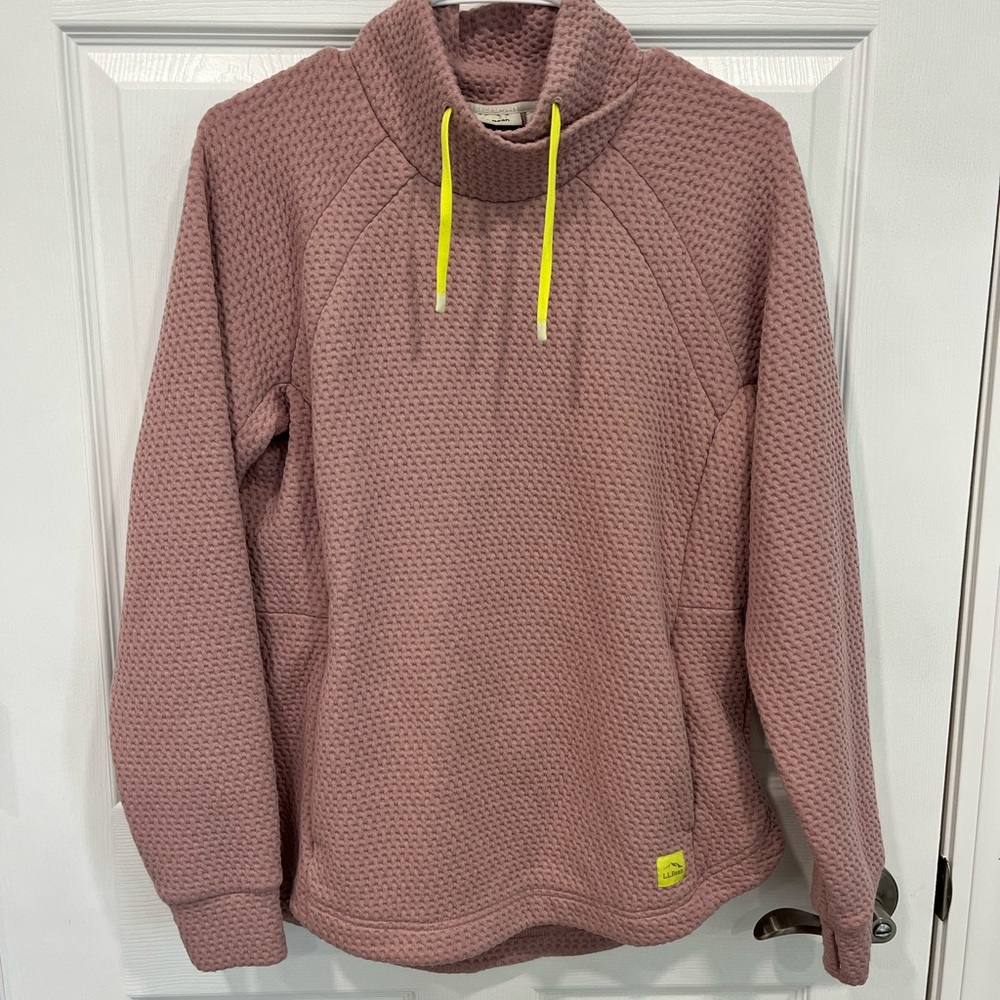 Women’s LLbean ridgeknit crossneck pullover